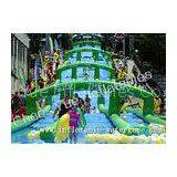 3000 FT Slip City Water Toys Inflatable Slides Environment Friendly For Amusement Park thumbnail-1