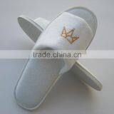 Open Toe Customize Guangzhou Disposable Hotel Towel Slippers Wholesale thumbnail-2