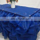 Fancy Organza Ruffled Table Skirting for Wedding thumbnail-5
