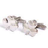 SHAMROCK CLOVER CUFFLINKS IN SILVER thumbnail-1