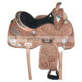 Leather Western Saddle Barrel Riding Saddle thumbnail-1