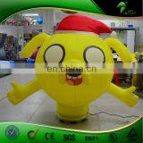 Newly Design Dog Inflatable Air Dancer For Holiday Event / Customize Inflatable Yellow Dog With Blower