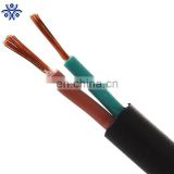 H03VVH2-F H05VVH3-F Class 5 stranded conductor PVC insulated and sheathed flat cable