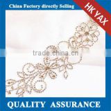 0227L elegant rhinestone embellishment for dresses,rhinestone crystal embellishment,shiny crystal embellishment for dresses
