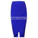 Summer Dress 2015 New Fashion Sey Women Blue Pink Midi Evening Party V Bottom Split Bandage Skirts Bandage Bodycon Women Wearing thumbnail-1