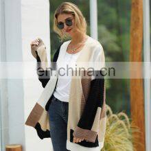 Women Patchwork Knitted Boho Holiday Slim Winter Female Cardigan Sweaters thumbnail-5