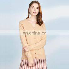 Женская кардиган-сумка с длинными рукавами и пуговицами из 100%Cashmere thumbnail-1