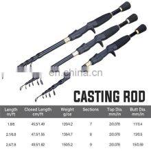 Телескопический удилище сверхлегкий вращательный/кастующий удилище из углеродного волокна 1,8 - 2,4 м снасти для рыбалки thumbnail-5