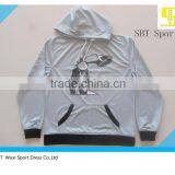 Plain Fashion Custom Sports Wear Zip up Hoddies for Men thumbnail-2