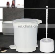Popular Plastic Trash Can White Color Household Garbage Container for Wholesale thumbnail-2