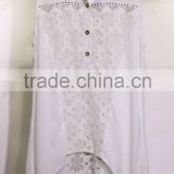 embellished gold stamp lace chiffon for ladies
