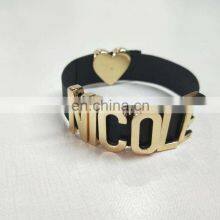Wholesale Logos Patch Scutcheon Brand Logo 26 Shiny Color Metal Wear Letters For Handbags And Decoration thumbnail-4