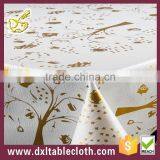 Wholesale Golden Tree PVC Hall Decorations Wedding Tablecloths