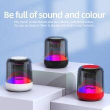 Portable Mini Wireless Bluetooth Speaker USB Stereo Sound Music Box Transparent RGB Bluetooth Speaker thumbnail-5