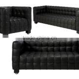 Replica High Quality PU/Italian Genuine Leather Josef Hofmann Style 1/2/3 Seater Sofa thumbnail-1
