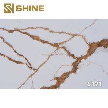 Artificial Silica Stone Quartz Slab for Kitchen Counter & Various Indoor Applications-for Villas Bedrooms Hotels thumbnail-3