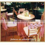 SH060A Originality hand-woven pink elegant weeding chair sash