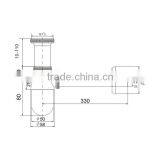New Sanitary Ware Basin Accessories Bottle Trap Chrome Plated Brass Waste Sink Siphon(J281-A) thumbnail-2