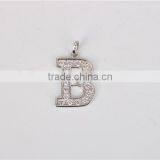 Fashion 925 Sterling Silver 26pcs Letter Alphabet Initial Bling Bling Pendants thumbnail-5