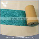 Teal blue chunky self-Stick glitter fabric border