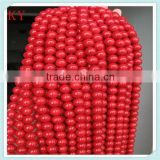 High quality big size10mm round red coral beads coral strands