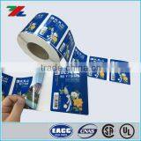 Customized Plastic Water Bottle Label Printing ; Two Sided Colored Printing Water Bottle Label Quality Choice