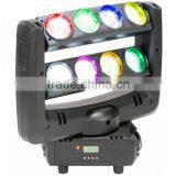 Double Face 8 Eyes 10W Moving Head Spider LED Beam RGBW Stage Light thumbnail-2