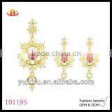 Fashion Gold Plated Silver Jewellery Set, Wholesale Jewellery thumbnail-1