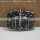 Cross Belt Buckle With Rhinestones Plain Plate Buckle For 2 1/4" Belts thumbnail-6