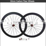 Hotsale!Carbon Fiber Road Bike Wheels 50mm 700c Good Quality! thumbnail-1