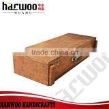Vintage Single Wooden Wine Box,unfinished Wood Gift Boxes,carved Wood Cock Box thumbnail-2