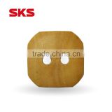 2 holes natural fashion square wooden sewing button with high quality