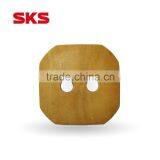 2 Holes Natural Fashion Square Wooden Sewing Button With High Quality