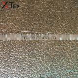 15%PU 85% Polyester Printed and Embossed Blue Upholstery pu Leather Fabric for Sofa Bed thumbnail-2