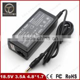 New 65W 18.5v 3.5a 4.8*1.7mm AC Adapter Laptop Charger For HP Pavilion dv2000 dv5000 dv6000 Free Shipping