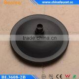 Beelee 8 Inch Round Black ORB Top Shower Water Saving Rain Overhead Shower thumbnail-4