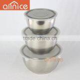 ALLNICE Wholesale Food Stock Bowl/metal Salad Bowl/mixing Bowl With Lid thumbnail-2