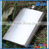 8oz Stainless Steel Sanding Finished Hip Flask With Metal Lid HF008