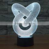Mosunx Busines Night Light Optical 3D Chain Link Lighting Laser Cut Desk Lamp With USB Port LED for Children thumbnail-5