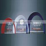 Hot Sale Colorful Crystal Half Round Shape Trophy Awards Plaques for Business Gift thumbnail-1
