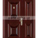 Best Double Leaf Steel Door Price, Wrought Iron Double Leaf Door for Apartment