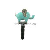 Cute Elephant Earphone Dust Plug Accessories for Phone,designed by (C) Charis,OEM Service,pass SGS Factory Audit thumbnail-1