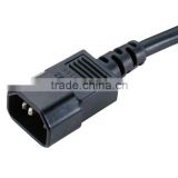 UL approval IEC 60320 C14 power cord tinned end