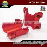 Cnc Machining Aluminium Parts Bike Stem Assembly Case With Glossy Red Anodized Cnc Service thumbnail-6