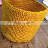 Yarn Basket, Decor Basket, Handmade Basket thumbnail-3