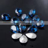 Fancy Sapphire Blue Color 13x18mm Big Size Tear Drop no Hole Rhineshtone for Clothing thumbnail-1
