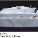 1 Person Corner Spra Whirlpool Bathtub/Foshan Acrylic Massage Bathtub With Blue Glass thumbnail-4