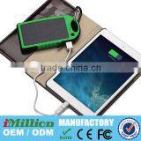 New Arrival solar power bank waterproof 10000mah