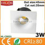 China Supplier 3w Mini 12v Led Recessed Light thumbnail-2