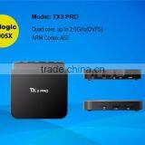TX3 PRO Smart Tv Box Qbox Hd Receiver Play Store Kodi Android 6.0 Marshmallow Tv Box thumbnail-3